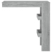 Mesa de bar de pared madera contrachapada gris 102x45x103,5cm