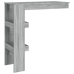 Mesa de bar de pared madera contrachapada gris 102x45x103,5cm