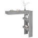 Mesa de bar de pared madera contrachapada gris 102x45x103,5cm