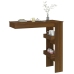 Mesa de bar de pared contrachapada roble marrón 102x45x103,5cm