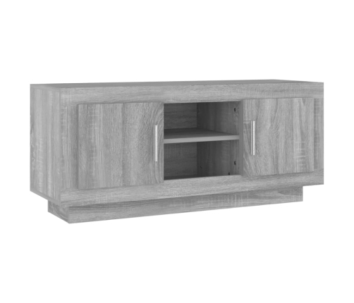 Mueble para TV madera contrachapada gris Sonoma 102x35x45 cm