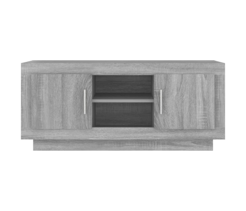 Mueble para TV madera contrachapada gris Sonoma 102x35x45 cm