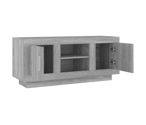 Mueble para TV madera contrachapada gris Sonoma 102x35x45 cm