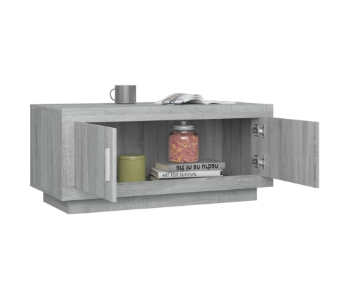 Mesa de centro madera de ingeniería gris Sonoma 102x50x45 cm