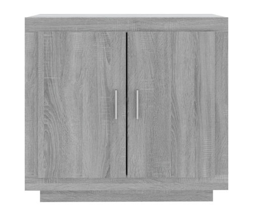 Aparador de madera contrachapada gris Sonoma 80x40x75 cm