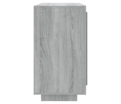 Aparador de madera contrachapada gris Sonoma 80x40x75 cm