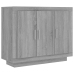 Aparador de madera contrachapada gris Sonoma 92x35x75 cm