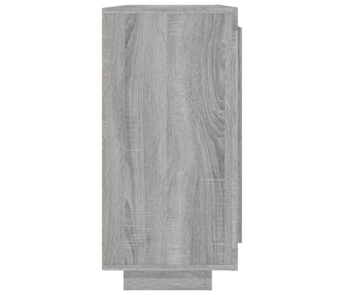 Aparador de madera contrachapada gris Sonoma 92x35x75 cm