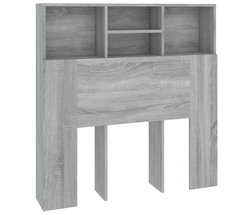 Mueble cabecero gris Sonoma 100x19x103,5 cm