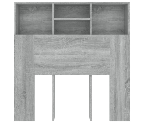 Mueble cabecero gris Sonoma 100x19x103,5 cm