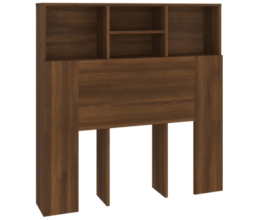 Mueble cabecero marrón roble 100x19x103,5 cm