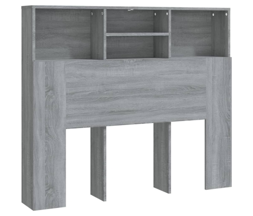 Mueble cabecero gris Sonoma 120x19x103,5 cm