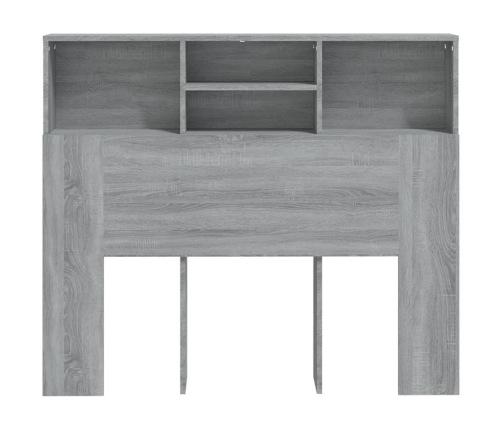 Mueble cabecero gris Sonoma 120x19x103,5 cm