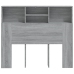 Mueble cabecero gris Sonoma 120x19x103,5 cm