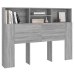 vidaXL Mueble cabecero gris Sonoma 140x19x103,5 cm