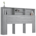 Mueble cabecero color gris Sonoma 160x19x103,5 cm