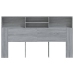 vidaXL Mueble cabecero gris Sonoma 180x19x103,5 cm