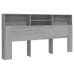 Mueble cabecero color gris Sonoma 200x19x103,5 cm