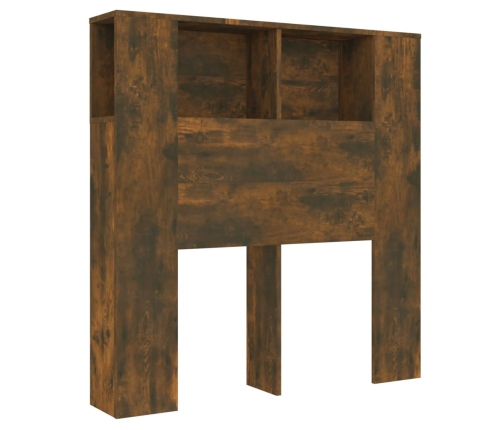 Mueble cabecero roble ahumado 100x18,5x104,5 cm