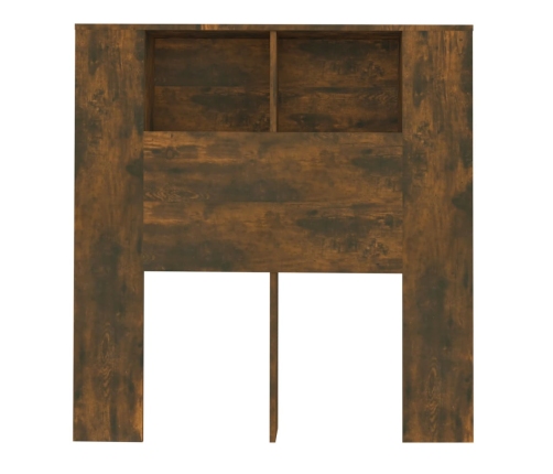 Mueble cabecero roble ahumado 100x18,5x104,5 cm