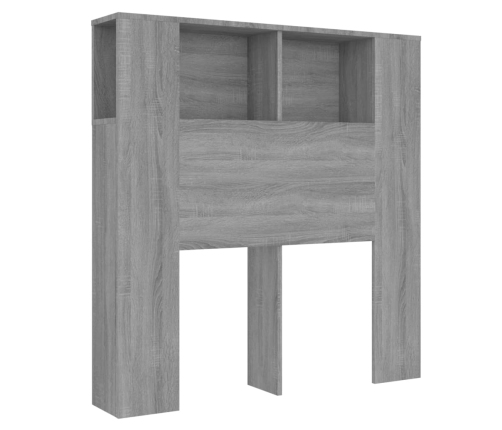 Mueble cabecero gris Sonoma 100x18,5x104,5 cm