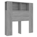 Mueble cabecero gris Sonoma 100x18,5x104,5 cm