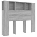 vidaXL Mueble cabecero gris Sonoma 120x18,5x102,5 cm