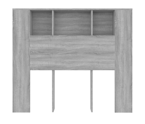 vidaXL Mueble cabecero gris Sonoma 120x18,5x102,5 cm