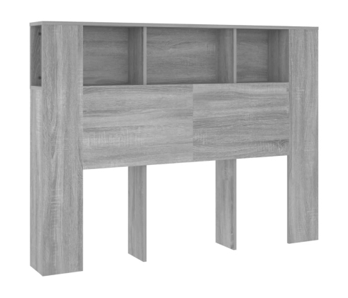 Mueble cabecero color gris Sonoma 140x18,5x104,5 cm