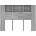 Mueble cabecero color gris Sonoma 140x18,5x104,5 cm