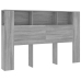 Mueble cabecero gris Sonoma 160x18,5x104,5 cm