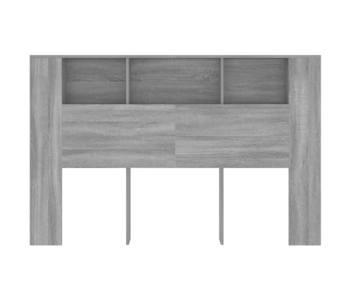 vidaXL Mueble cabecero gris Sonoma 160x18,5x104,5 cm