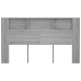 vidaXL Mueble cabecero gris Sonoma 180x18,5x104,5 cm