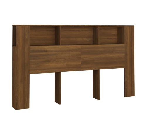 Mueble cabecero roble marrón 180x18,5x104,5 cm