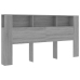 Mueble cabecero gris Sonoma 200x18,5x104,5 cm