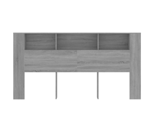 Mueble cabecero gris Sonoma 200x18,5x104,5 cm