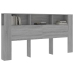 Mueble cabecero gris Sonoma 200x18,5x104,5 cm