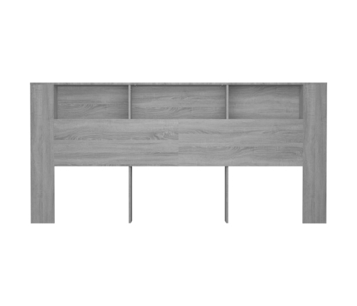 Mueble cabecero color gris Sonoma 220x18,5x104,5 cm