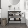 Estructura de baño con lavabo incorporado hierro negro