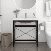 Estructura de baño con lavabo incorporado hierro negro