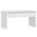 Mesa de centro madera contrachapada blanco 102x50,5x52,5x cm