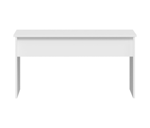 Mesa de centro madera contrachapada blanco 102x50,5x52,5x cm