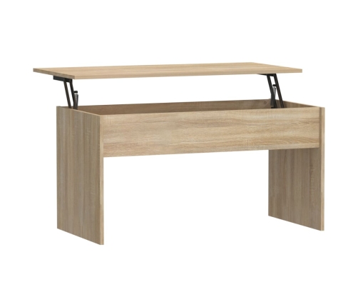 vidaXL Mesa de centro madera ingeniería roble Sonoma 102x50,5x52,5 cm