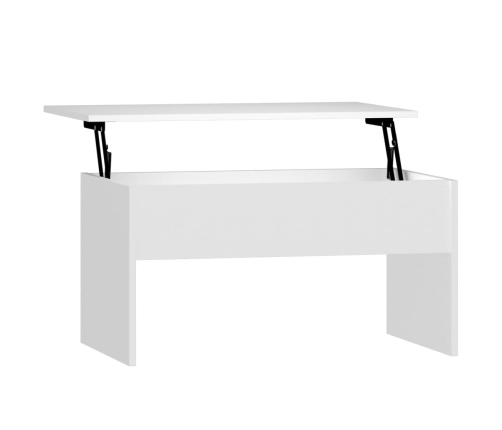 vidaXL Mesa de centro madera contrachapada blanco 80x50,5x41,5 cm