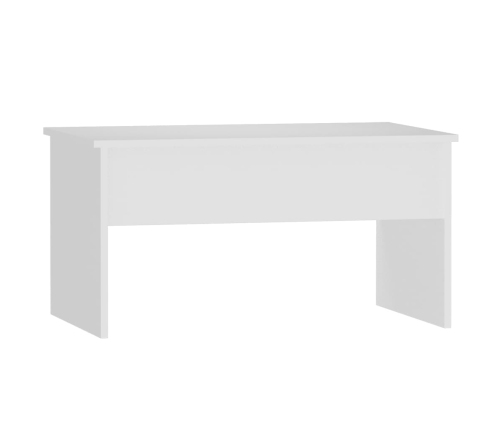 vidaXL Mesa de centro madera contrachapada blanco 80x50,5x41,5 cm