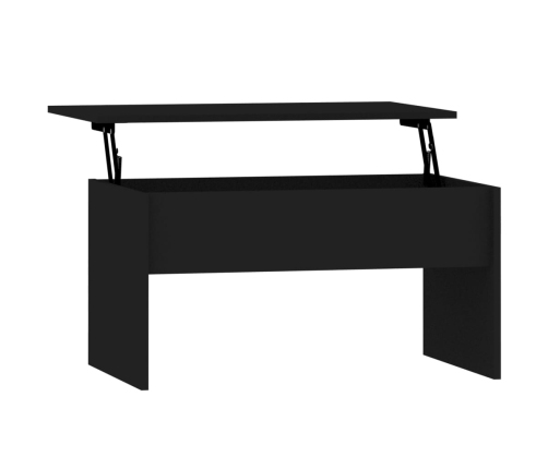 vidaXL Mesa de centro madera de ingeniería negra 80x50,5x41,5 cm