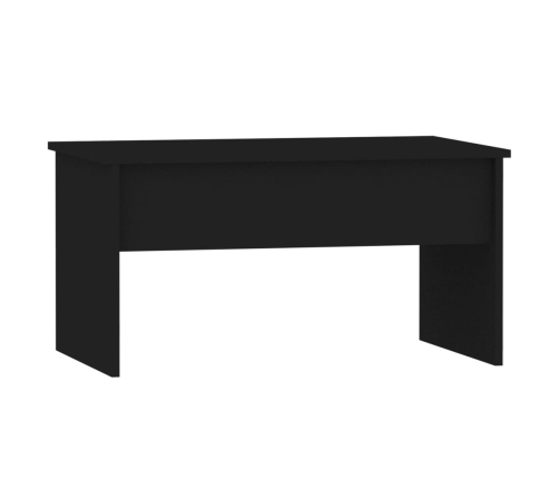 vidaXL Mesa de centro madera de ingeniería negra 80x50,5x41,5 cm