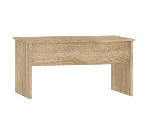 Mesa de centro madera ingeniería roble Sonoma 80x50,5x41,5 cm