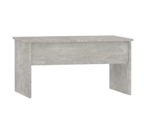 Mesa de centro madera ingeniería gris hormigón 80x50,5x41,5 cm