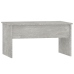 Mesa de centro madera ingeniería gris hormigón 80x50,5x41,5 cm